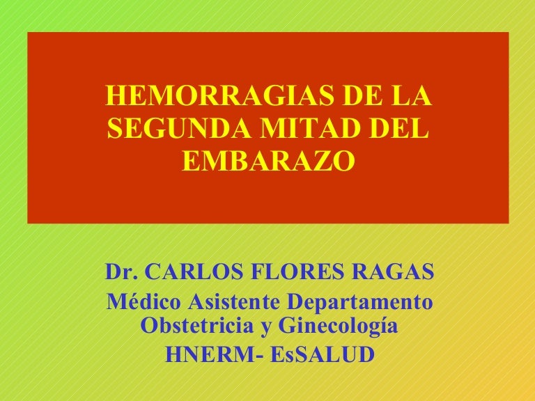 Tipos de hemorragias slideshare